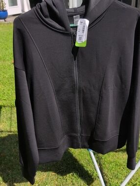 NWT Hyba Black Full-Zip Hoodie for Women M